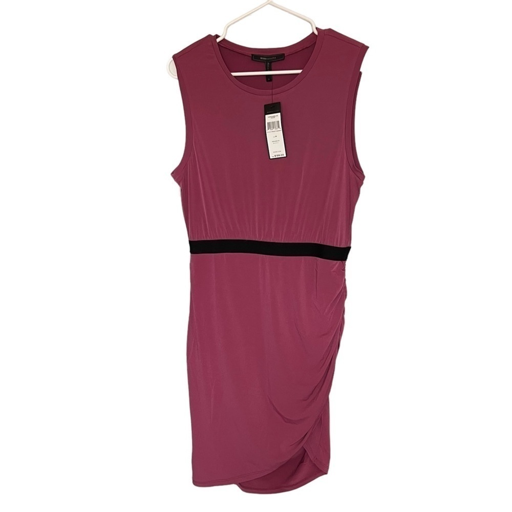 Nwt-Bcbgmaxazria Asymmetric Knit Maxi Dresssize M Color-Violet Quartz - Picture 12 of 13